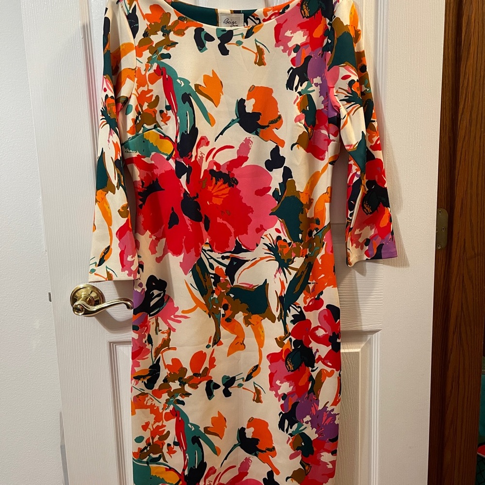 Floral bodycon dress - Sz 8